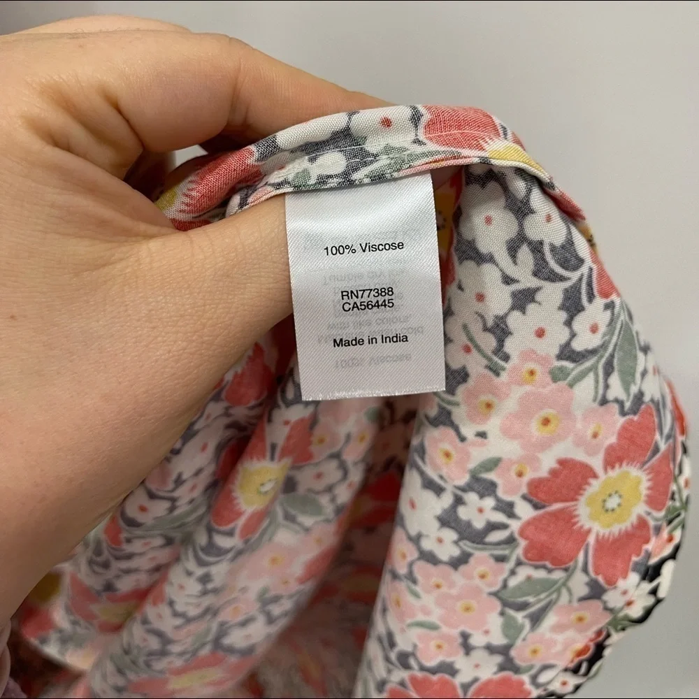 J. Crew True Wrap Floral Midi Dress J4557